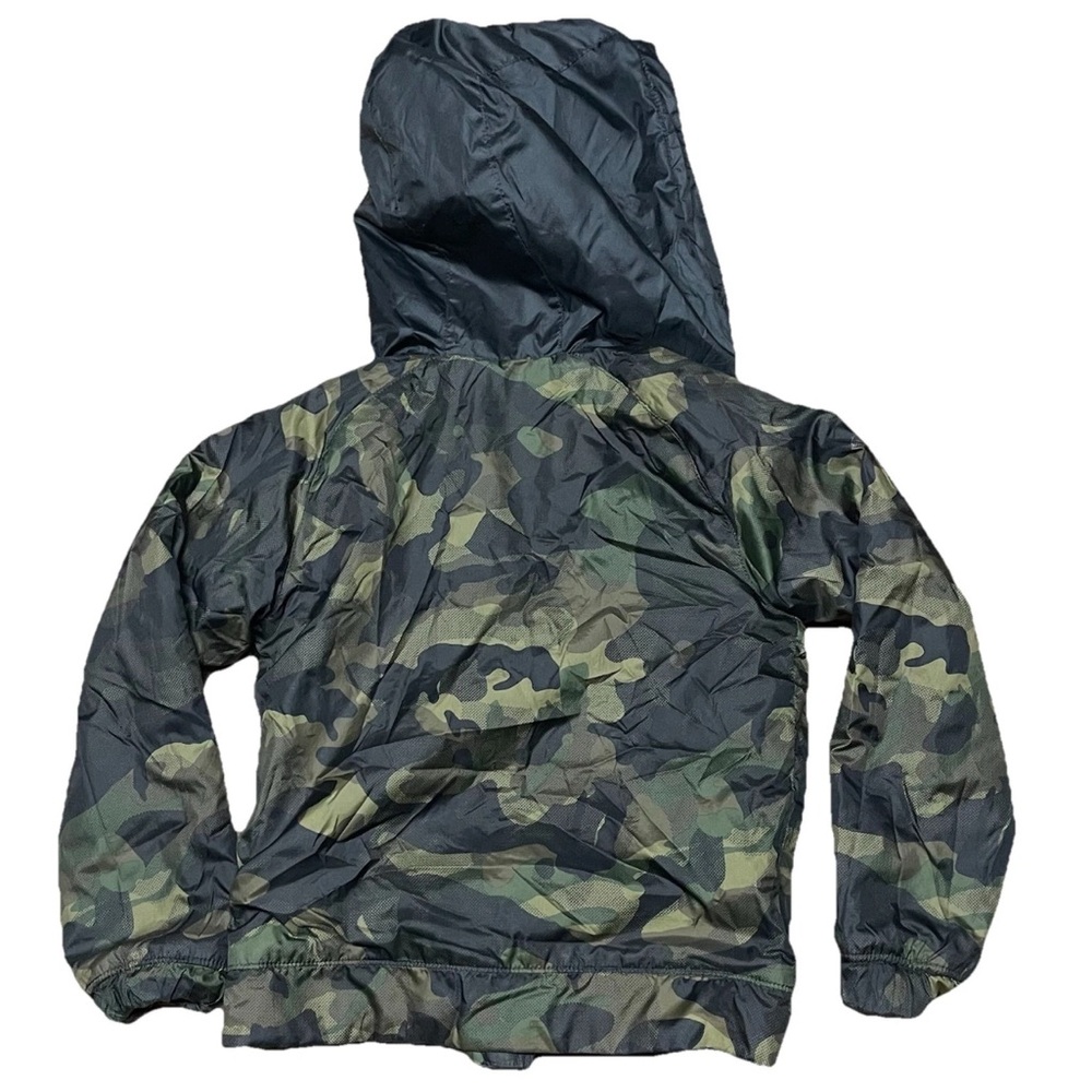 Nike Boys Kids Puffer Coat Full Zip Hooded Jacket Size 4T Camouflage & Orange - Picture 3 of 11